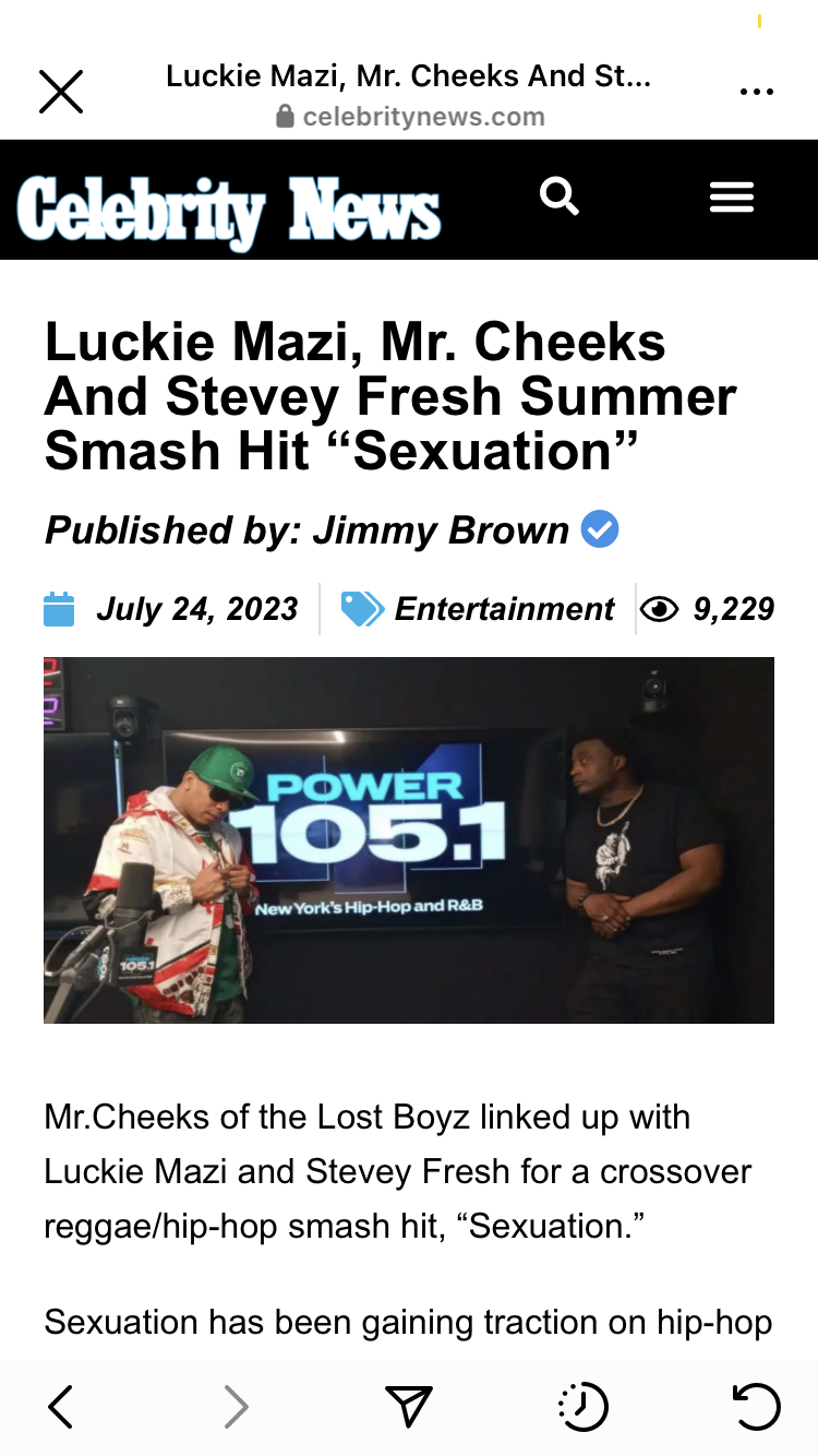 Celebrity News — Luckie Mazi, Mr. Cheeks and Stevey Fresh at Power 105.1 New York
